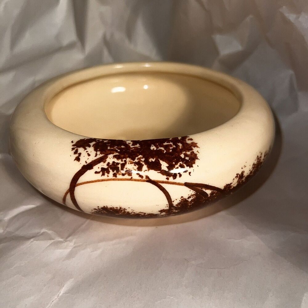 Bowl With Hand Painting Made In USA Planter/Candy Dish